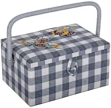 Naaimand (M): Geruit patroon met bij