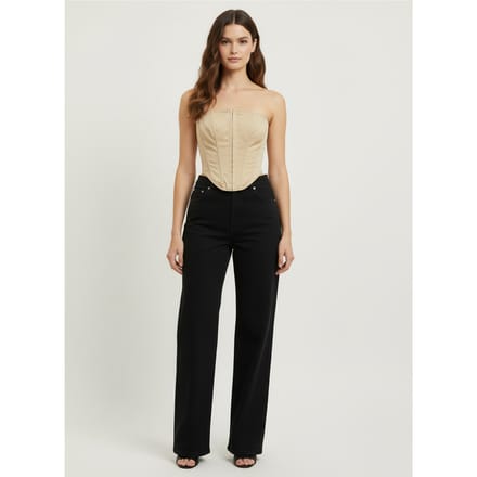 Stone Bardot Korset Top