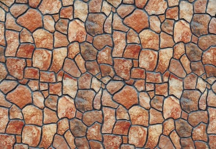 Fotobehang Stone Wall | XL - 208cm x 146cm | 130g/m2 Vlies