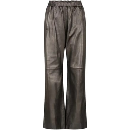 Leren broek met wijde pijpen dames Oakwood Uranus