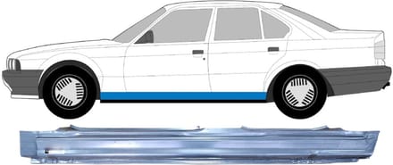 Volledige dorpel voor BMW 5 E34 1987-1997 / Links