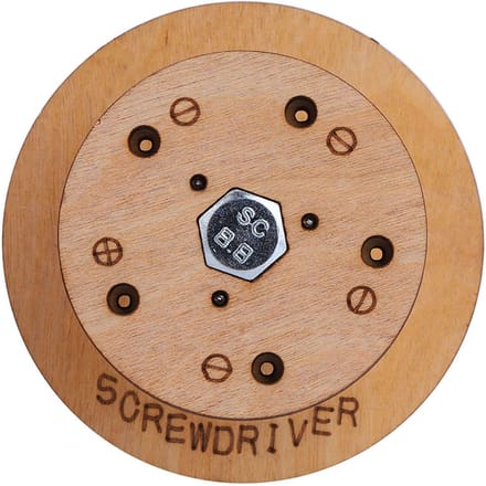 Kit de tournevis de précision pour la réparation de bijoux, de lunettes et de montres (1 support) beige