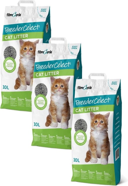 Breedercelect - Kattenbakvulling - 3 x 10 l