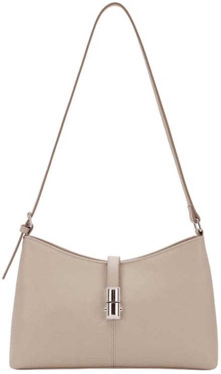 SEIDENFELT MANUFAKTUR Schoudertas Lilla Ro Shoulderbag Light Sand Beige
