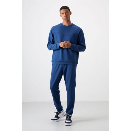 Geprinte Fleece Sweatshirt en Broekset