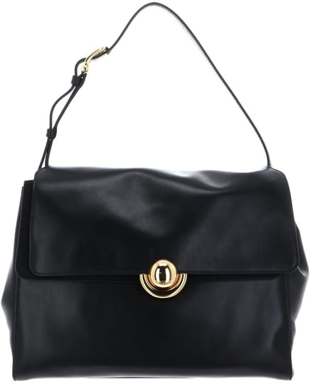 FURLA Leren schoudertas Domus Shoulder Bag 32 Nero zwart