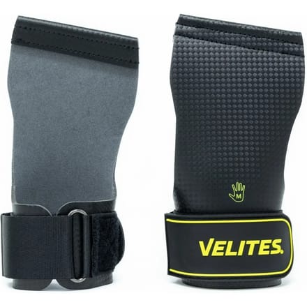 Velites Quad Pro Hand Grips – CrossFit Handbeschermers voor Chalk – Carbon – M