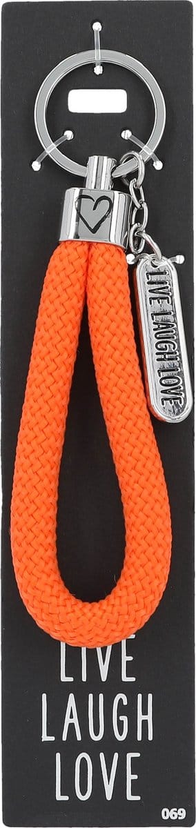 Depesche - Sleutelhanger "Do not forget me!" - motief 069 met de tekst "Live Laugh Love"