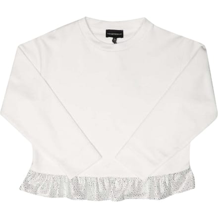 Emporio Armani Meisjes Rimpeltrui (Wit)