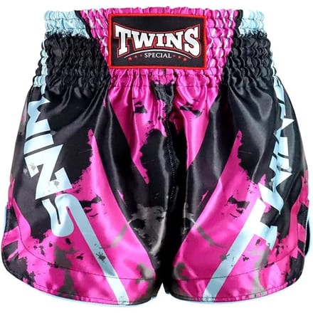 Twins Special TTBL Candy Pink - Muay Thai short - M - Roze / Zwart / Zilver / Grijs
