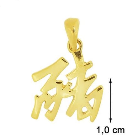 Blinx Jewels Vergulden Hanger Chinese Horoscoop Varken