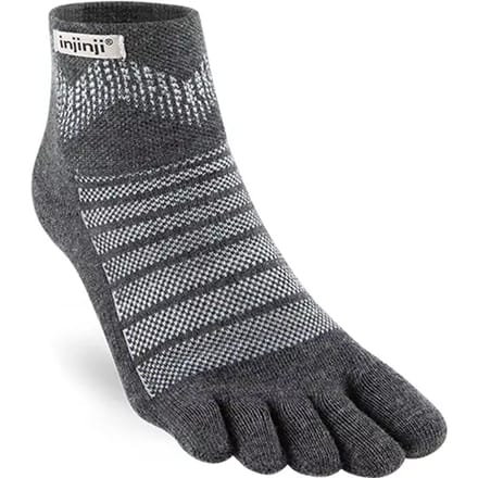 Injinji Outdoor Midweight Mini-Crew Wool Teensokken (Maat - M, Kleur - Slate)