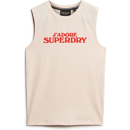 Superdry Sport Luxe Graphic Fitted Tanktop Dames - Maat S (36)
