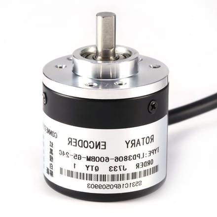 Incremental Encoder 600P / R, 2 Fase Foto-elektrische Encoder 5V-24V, 6mm As voor Precisie Toepassingen en Breed Voltage Gebruik