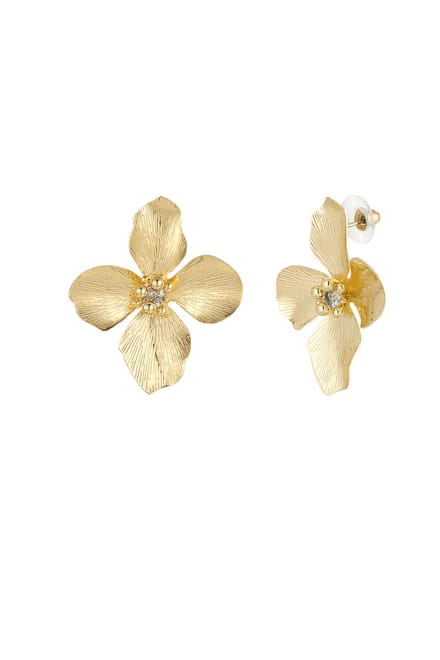 Yehwang Oorbellen - Flower Oorbellen - Goudkleurig