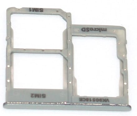 Voor Samsung A40 A2 Core A260Sim/SD Kaarthouder Zilver