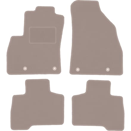 Beige veloursmatten voor: Peugeot Bipper combivan, Tepee (2007-2017)