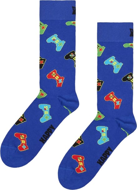 Happy Socks Controller Sock - unisex sokken - blauw - Unisex - Maat: 36 - 40