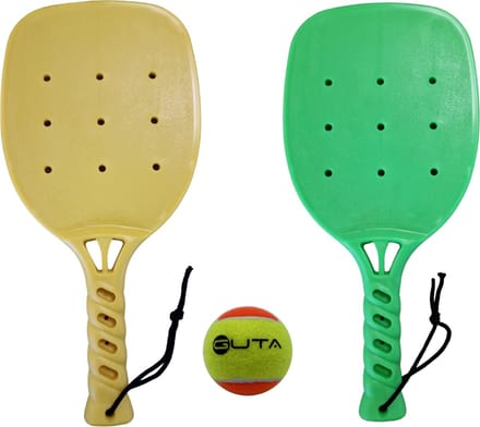 Pickleball Racket Set Geel+Groen Set + Stage 2 bal, Hufterproof