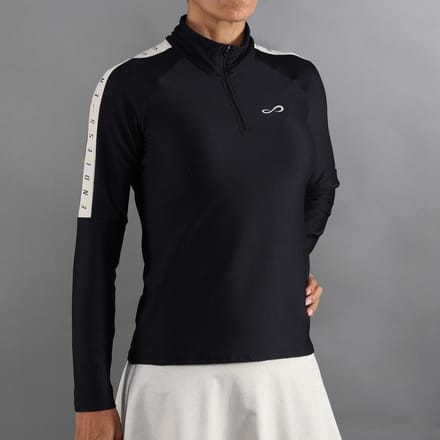 Endless Kirsch Iconic Ii Longsleeve Dames-Zwart,Goud