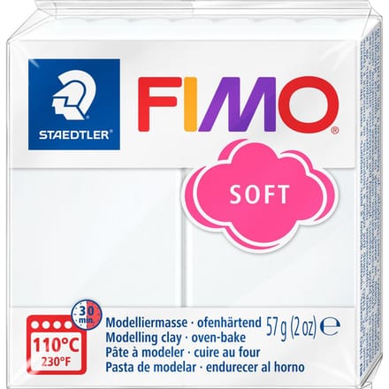 FIMO soft ovenhardende boetseerklei - wit - 57 g