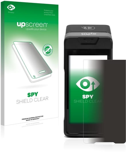 upscreen - privacy screenprotector voor myPOS Carbon - Folie Beschermfolie Blauwlichtfilter