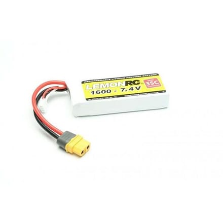 LemonRC LiPo accupack 7.4 V 1600 mAh Aantal cellen: 2 35 C Softcase XT60