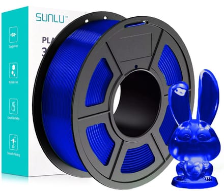 SUNLU PETG Blauw transparant / Blue 1kg - 1.75mm - 3D printer filament