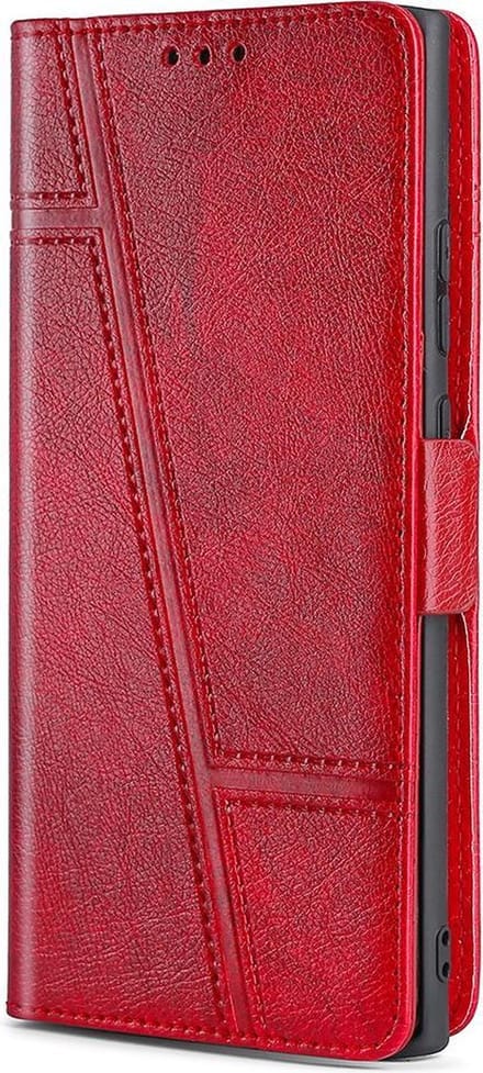 Hoesje geschikt voor iPhone 7 - Bookcase - Pasjeshouder - Portemonnee - Patroon - Kunstleer - Rood