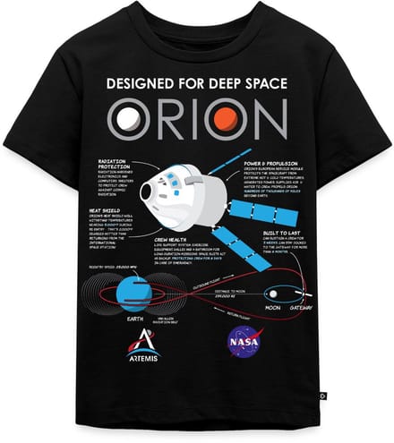 NASA Ontwerpkenmerken van het Orion-ruimtevaartuig Premium T Shirt Kinderen