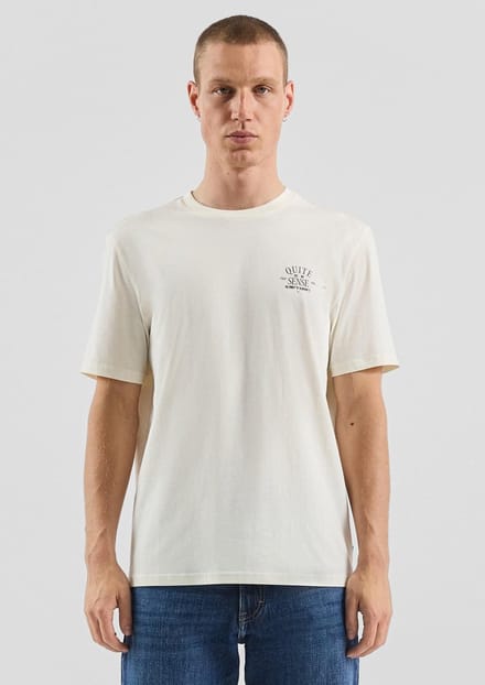 Q/S designed by - Heren t-shirt - Maat M - Mannen - wit - katoen