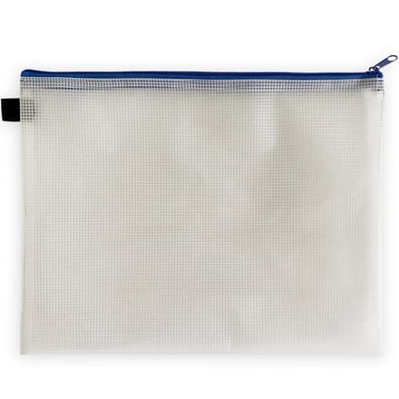 ACROPAQ Documententas – 5 stuks – A4+ (27 x 36 cm) – Ritssluiting & waterdicht – Documententas blauw – Documenten tas