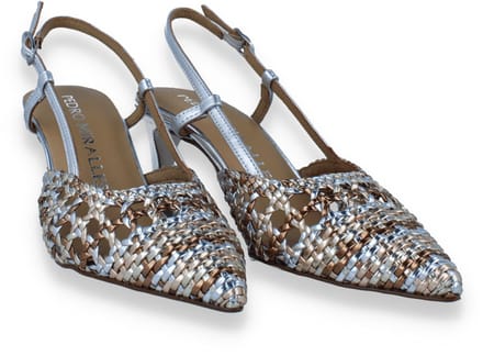 Pedro Miralles Dames Slingback Multi Metal | Zilver | Maat: 38