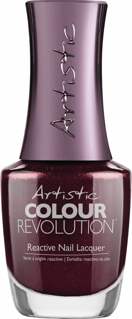 Artistic Nail Design Colour Revolution ' Lust In Time ' ( Wijn-Rood Metallic )