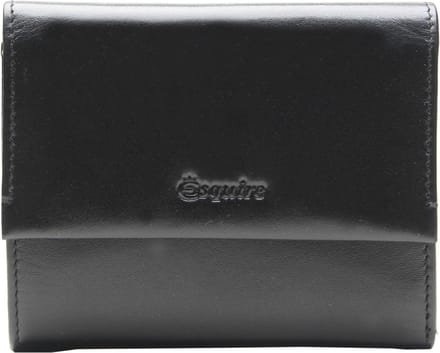 Esquire Portemonnee New Silk Wallet Black Zwart