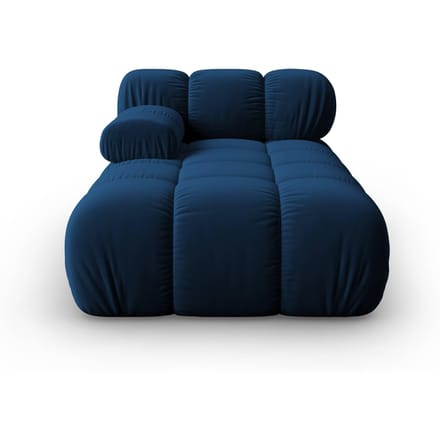 Modulair-chaise longue Tropea links velvet | Milo Casa