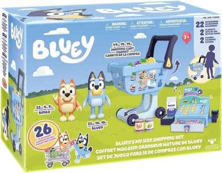 Grote Speelgoed Winkelwagen Set met Kassa en Figuren
