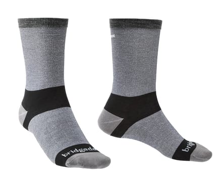 Bridgedale Heren Wandelsokken Liner Coolmax 2-pack Grijs