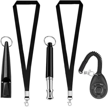Professionele Hondenfluit voor Training met Instelbare Frequenties en Clicker met Polsband