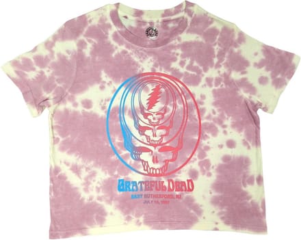 Grateful Dead - Concentric Skulls Crop top - S - Roze