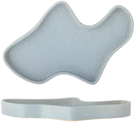Bloomingville Dienblad aardewerk blauw Lakey 32xm
