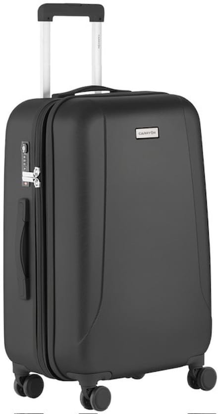CarryOn Skyhopper Middenmaat Koffer 65Ltr - Reiskoffer 68cm met Expander - Zwart