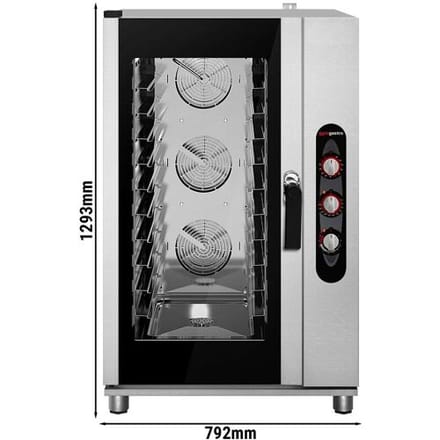 GGM Gastro Professionele bakkerij combisteamer - Handmatig - 10x 600x400 zilver