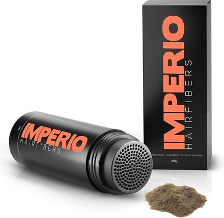 IMPERIO Premium Haarvezels Lichtbruin - Kaalheid Mannen - Alopecia Vrouwen - 100% Onzichtbaar