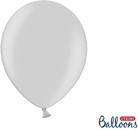 Metallic Ballonnen Zilver (50st)