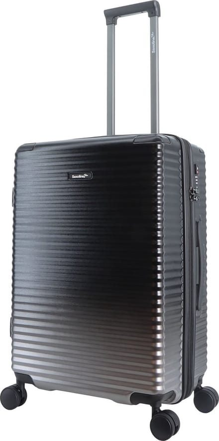 Saxoline Blue – Elite | Harde Koffer / Trolley / Reiskoffer – Medium – Zwart - Zwart / Medium