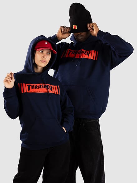 Thrasher Bar Hoodie blauw