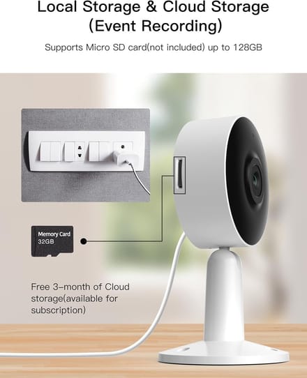 Arenti IN1Q - Duo-Pack 4MP - Bewakingscamera - Beveiligingscamera binnen - 4MP Ultra HD Resolutie – Wifi camera - 2-Pack