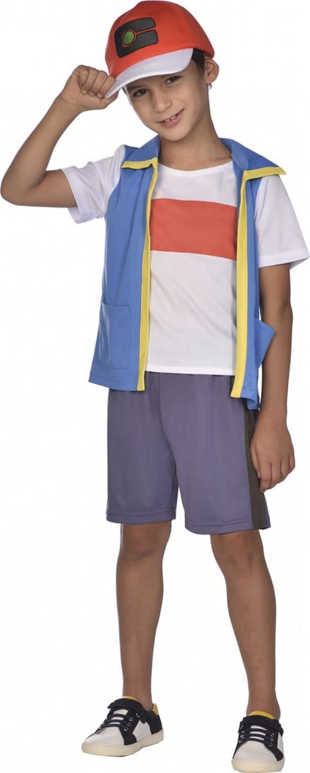 Amscan Verkleedkostuum Ash Ketchum Junior Polyester Wit Mt  110