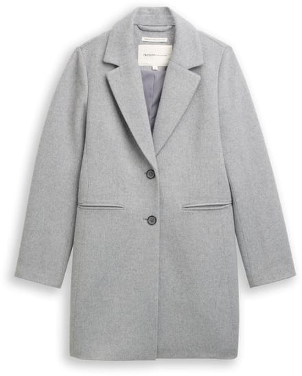 Tom Tailor 1046689 Fitted Jas Grijs S Vrouw